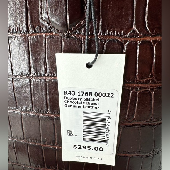 Brahmin Chocolate brava medium duxbury genuine leather - Picture 4 of 7